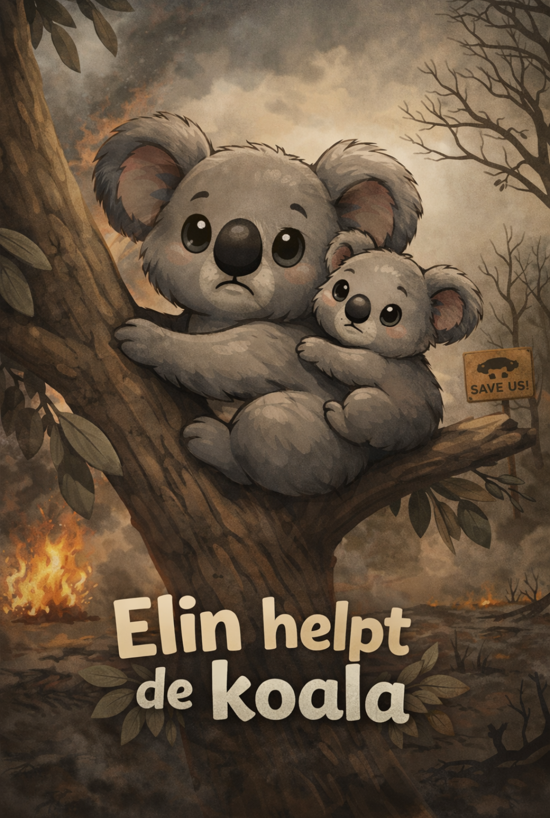 Elin helpt de koala