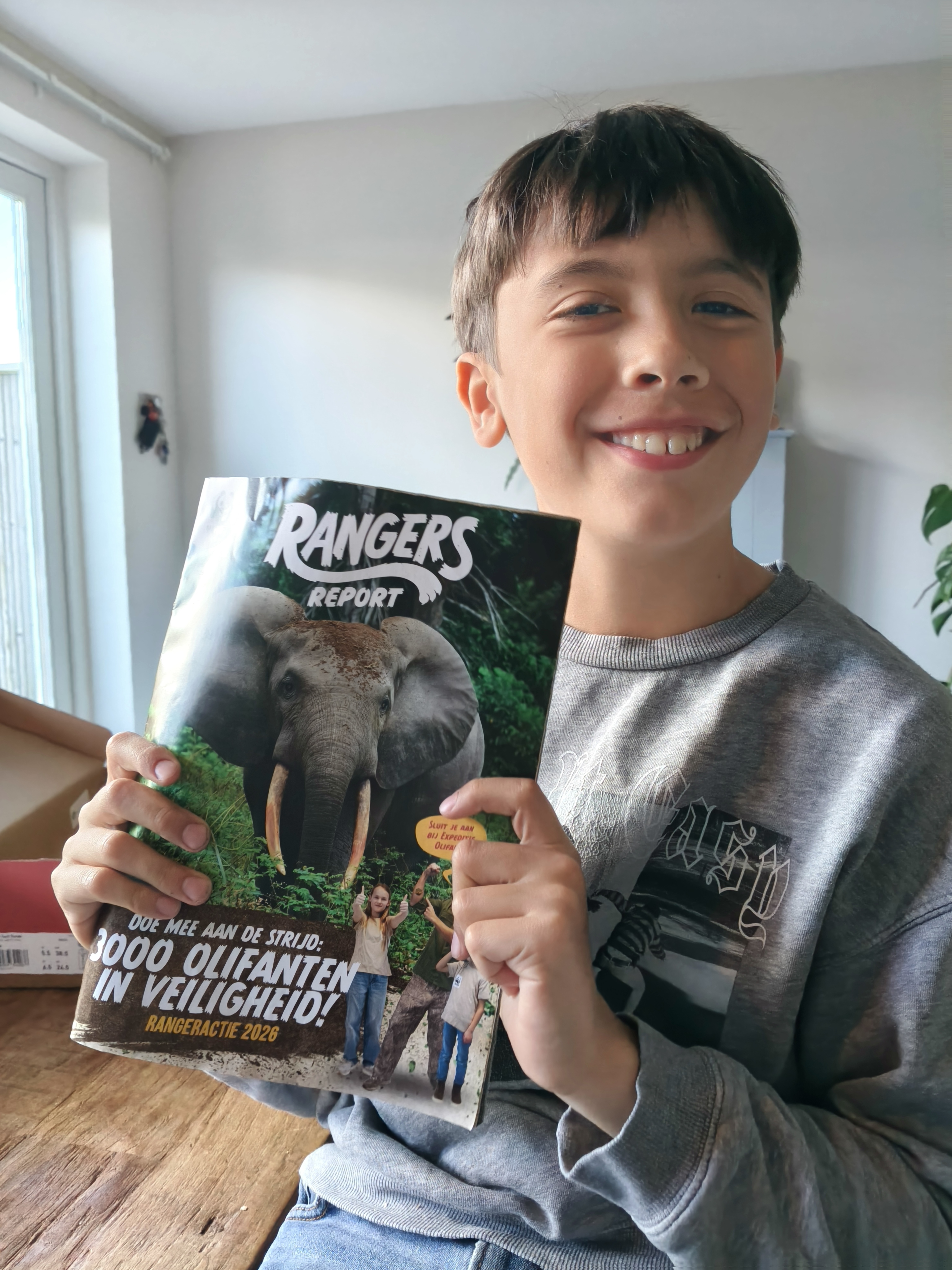 Kai helpt de bosolifant