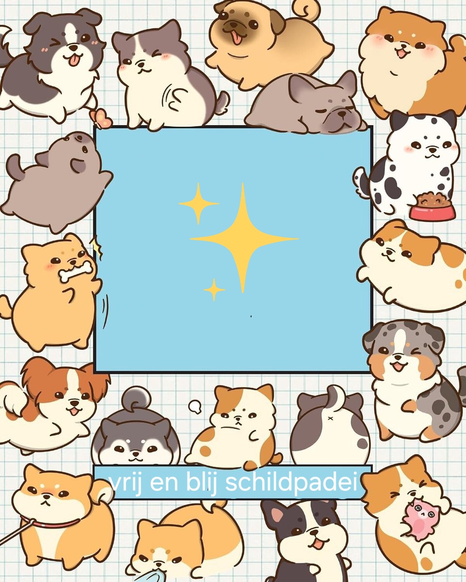 Vrij en blij schildpadei 
