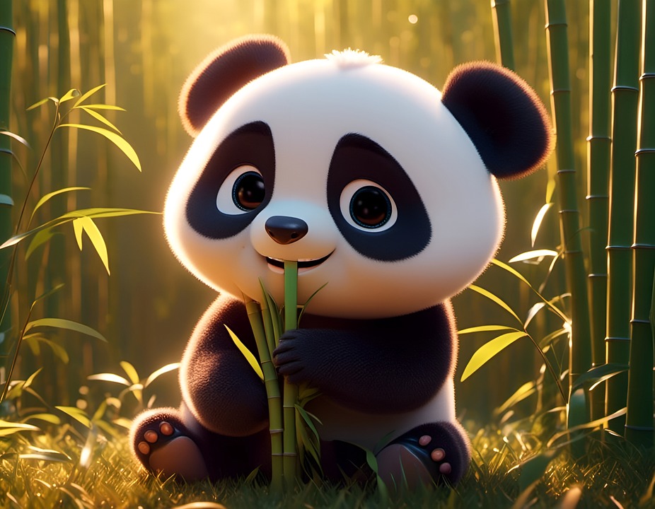 pandafan redt olifanten