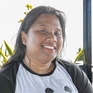 Een portretfoto van Ranny in de Koraaldriehoek