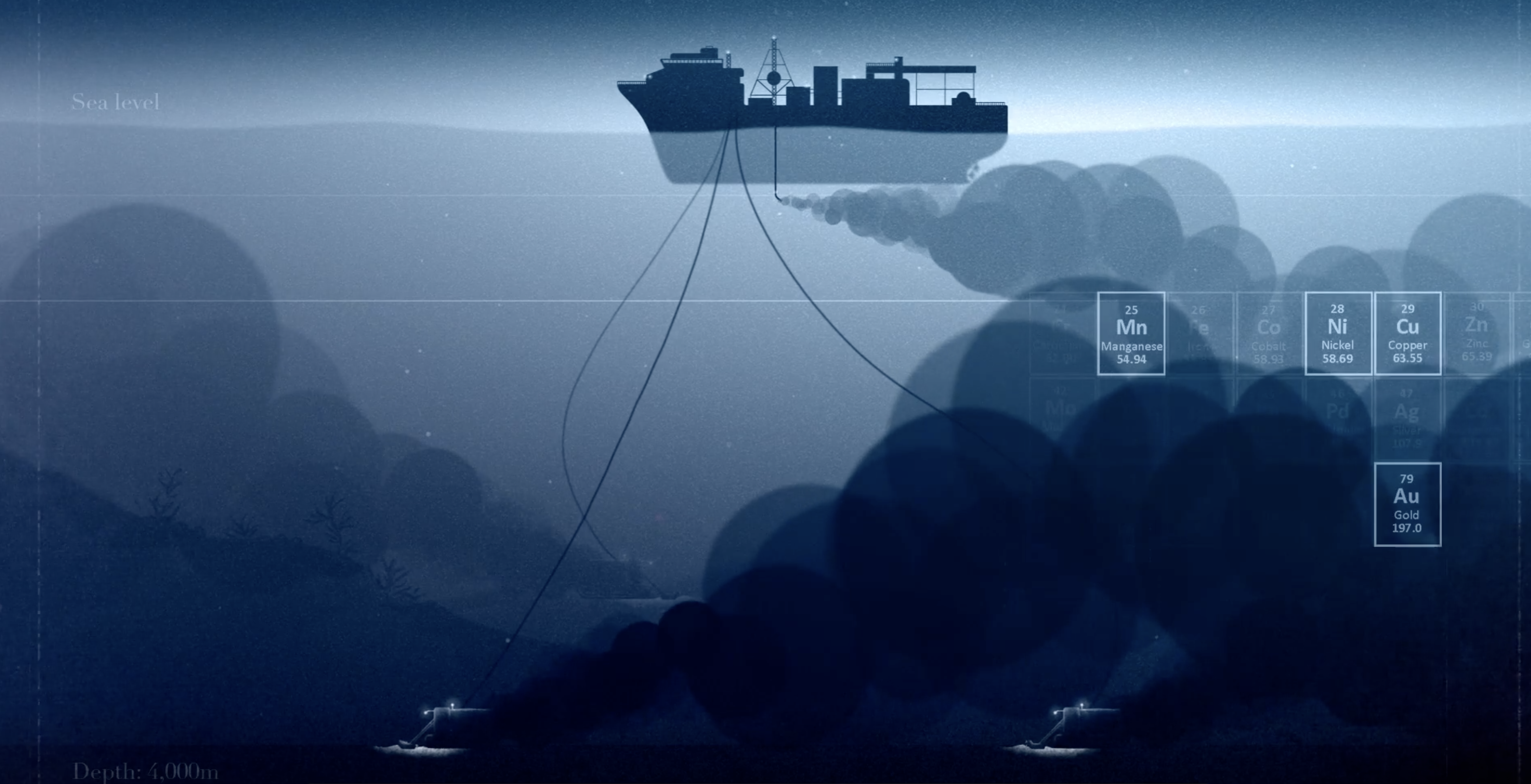 illustratie diepzee mijnbouw