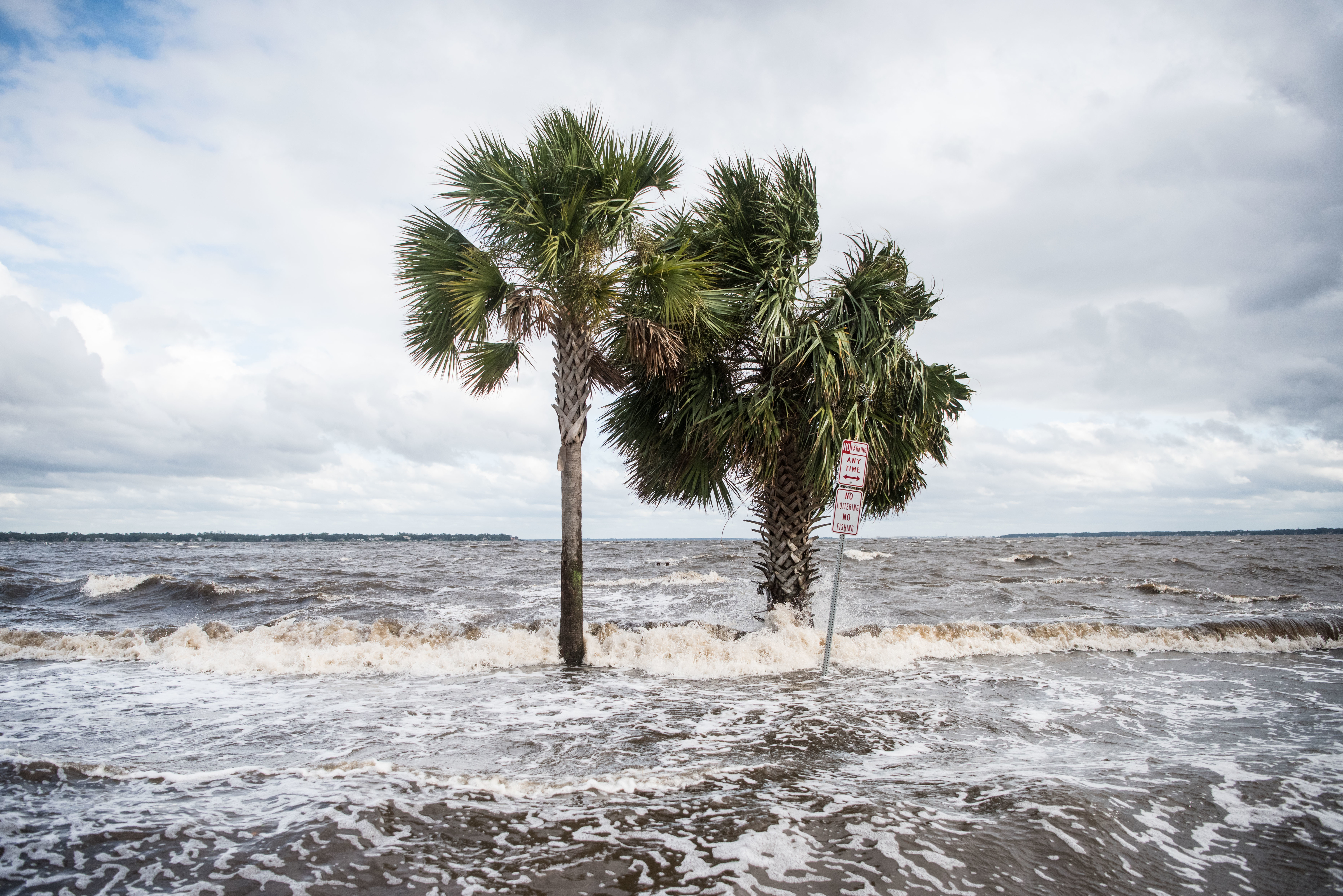 Overstromingen door hurricane