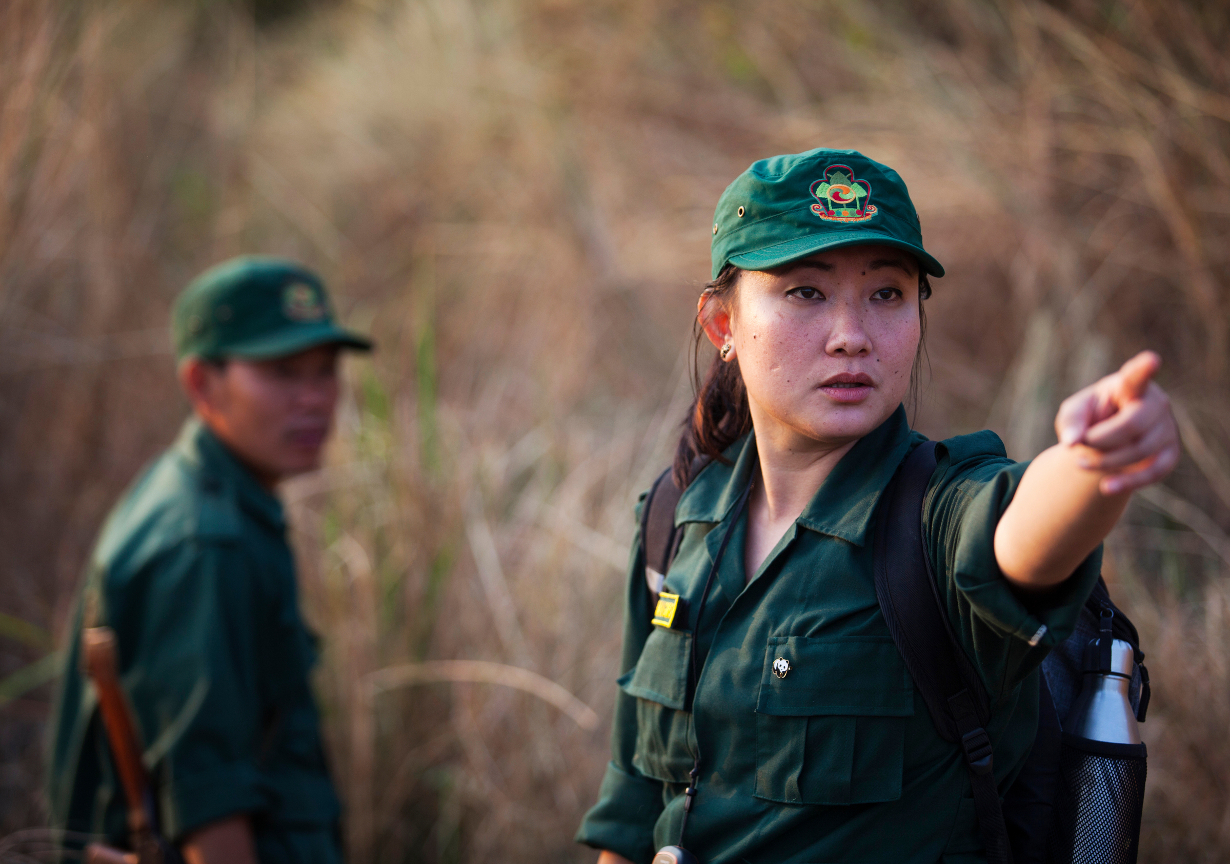 man en vrouwlijke ranger
