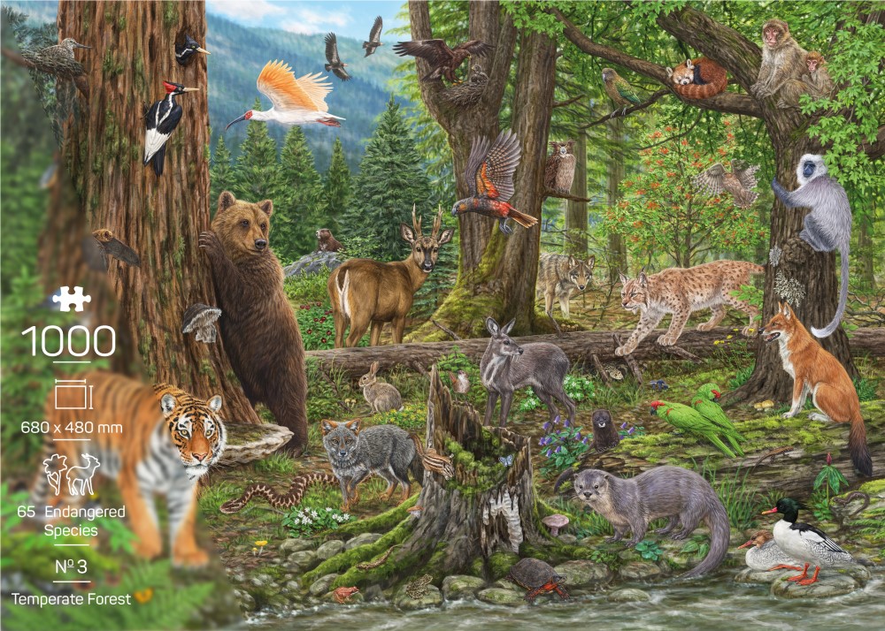 Tegenstander Jolly bijl Puzzel 1000 stukjes Gemengd bos | WWF | Steun ons